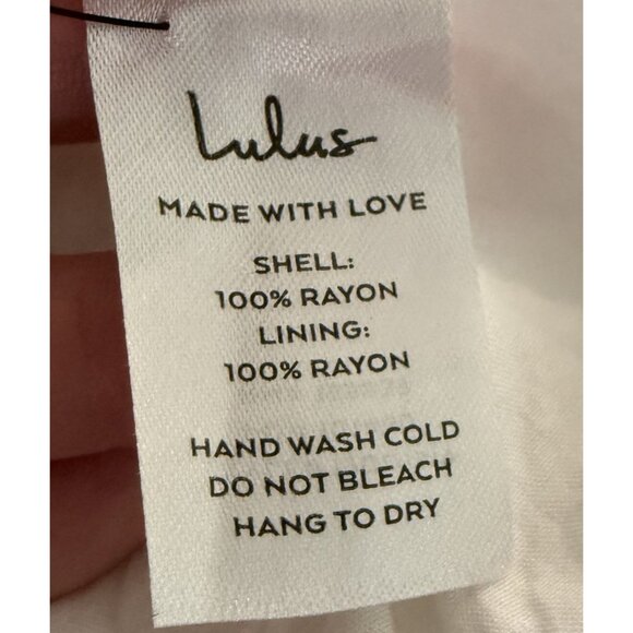 Lulus White Purple Ditsy Floral Button Detail Mini Dress M Cottagecore GIrly - Picture 6 of 7